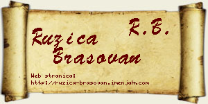 Ružica Brašovan vizit kartica